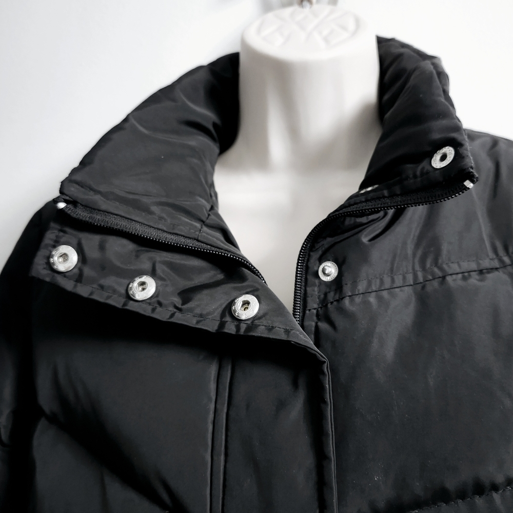 Cleo Down Black Women's Coat - Picture 4 of 16